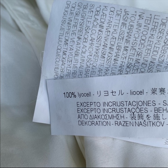 NWT Zara Lyocell Pearl Cuff Button Down Shirt M - Picture 10 of 10